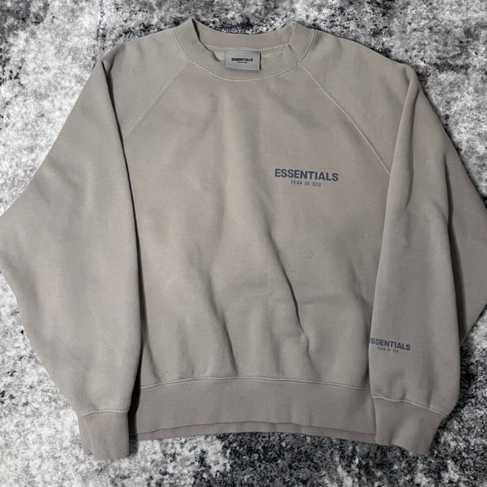 Fear of God Essentials Crewneck Sweater - Stone Gray